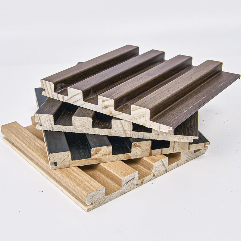 Art3d Slat Wood Wall Paneling for Interior and Ceiling Decoration - 4 Samples Pack, 6 x 5.7in. - Image 5